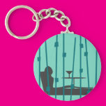 Martini Time Key Chain