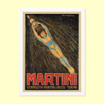 Martini Vermouth postcards