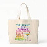 MARTINI ZEN Happy Hour Grocery Tote Bag