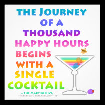 MARTINI ZEN - Happy Hour Invitation invitations