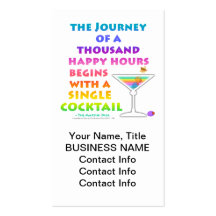 MARTINI ZEN - Happy Hour Journey Business Card