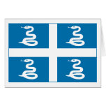Martinique Flag Greeting Card