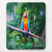 Martinique Macaw Mousepad