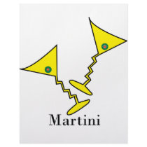 Martini's in yellow with olives letterhead