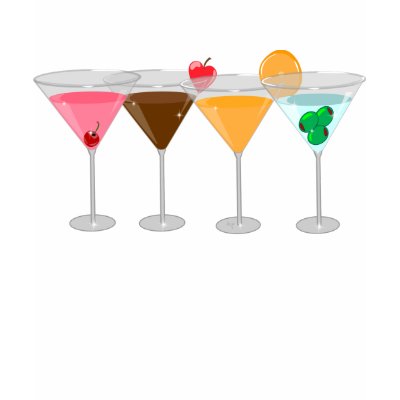 MARTINIS TEE SHIRTS by totallypainted