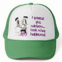Marty Rainbow Face Trucker Cap hats by Matt_Trazy Marty Rainbow Face Trucker Cap hats