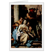 Martyrdom Of St.Agatha By Giovanni Tiepolo Card