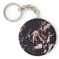 Martyrdom Of St. Matthew By Michelangelo Merisi Da Keychains