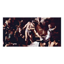 Martyrdom Of St. Matthew By Michelangelo Merisi Da Photo Greeting Card