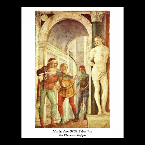 Martyrdom Of St. Sebastian By Vincenzo Foppa Poster