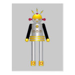 Martzkins Girl Robot Postcard © 2012 M. Martz postcards