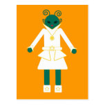 Martzkins Martian Girl Postcard © 2012 M. Martz postcards