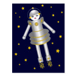 Martzkins Space Girl Postcard © 2012 M. Martz postcards