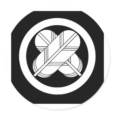 Maru chigai taka, Japan Round Sticker by bestflag
