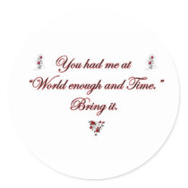 Marvellous Marvell Round Stickers