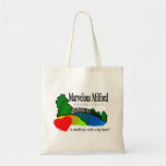 Marvelous Milford Big Heart Tote Canvas Bags