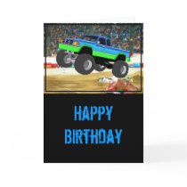 Marvelous Monster Truck in the Arena Greeting Card