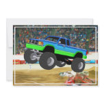 Marvelous Monster Truck in the Arena Custom Invitations