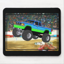 Marvelous Monster Truck in the Arena Mousepads