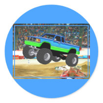 Marvelous Monster Truck in the Arena Stickers