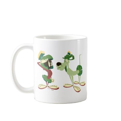 Marvin the Martian and K-9 2 mugs