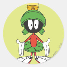 Marvin the Martian Confused Sticker