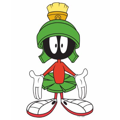 Marvin the Martian Confused t shirts