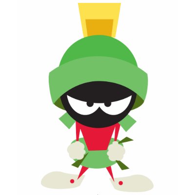 Marvin the Martian Ready to Attack tee shirts