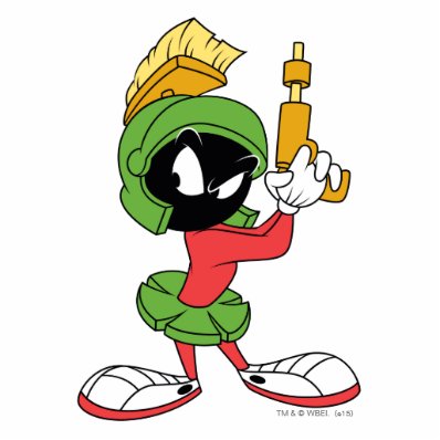 MARVIN THE MARTIAN? Ready With Laser Photo Statuette