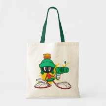 Marvin With Gun Tote Bags