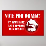 Marx for Obama Print