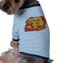 Marx Lenin Mao Portrait Dog Clothes