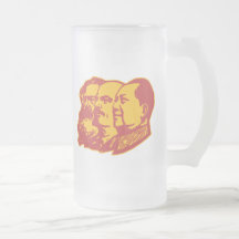 Marx Lenin Mao Portrait Mug
