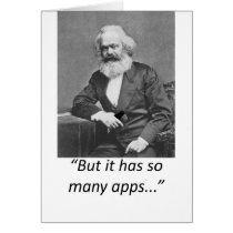 Marx Smartphone Apps Tee Cards