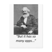 Marx Smartphone Apps Tee Post Cards