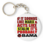 Marx, Stalin? Obama! keychains