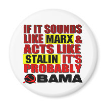 Marx, Stalin? Obama! Refrigerator Magnet