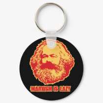 Marxism is Lazy keychains by Libertymaniacs Marxism is Lazy keychains