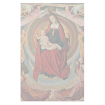 Mary And Angels In Glory By Meister Von Moulins Ak Stationery
