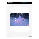 Mary And Baby Jesus Night Snow Winter Sculpture Skin For iPad 2