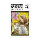 Mary and Baby Jesus Postage Stamp
