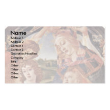 Mary And Christ Child And Five Angels Tondo Business Card