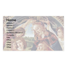Mary And Christ Child And Five Angels Tondo Business Card