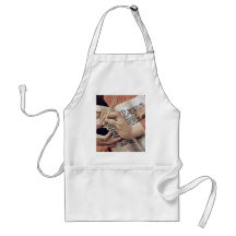Mary And Christ Child And Five Angels Tondo Detail Aprons