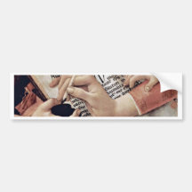 Mary And Christ Child And Five Angels Tondo Detail Bumper Stickers