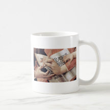 Mary And Christ Child And Five Angels Tondo Detail Mugs
