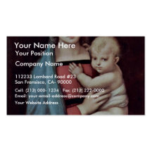 Mary And Christ Child By Raffael (Best Quality) Business Cards
