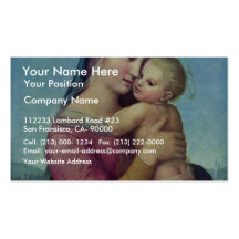 Mary And Christ Child By Raffael (Best Quality) Business Card