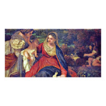 Mary And Christ Child St. Catherine And St. John Picture Card