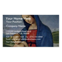 Mary And Christ Child Tondo By Raffael (Best Quali Business Card Templates